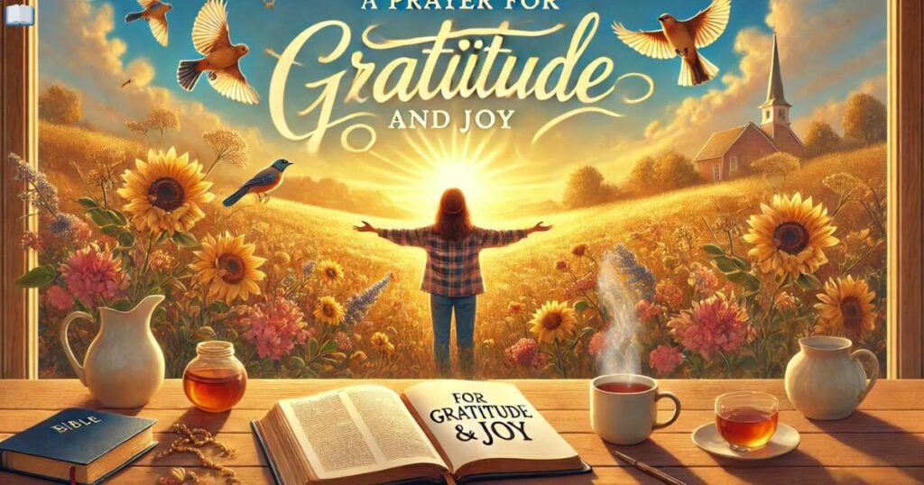 A Prayer for Gratitude and Joy