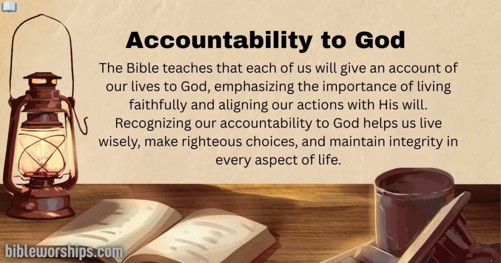 Accountability to God