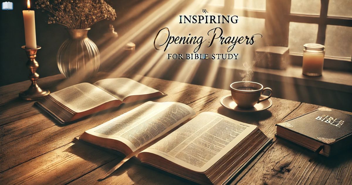 Inspiring Opening Prayers For Bible Study