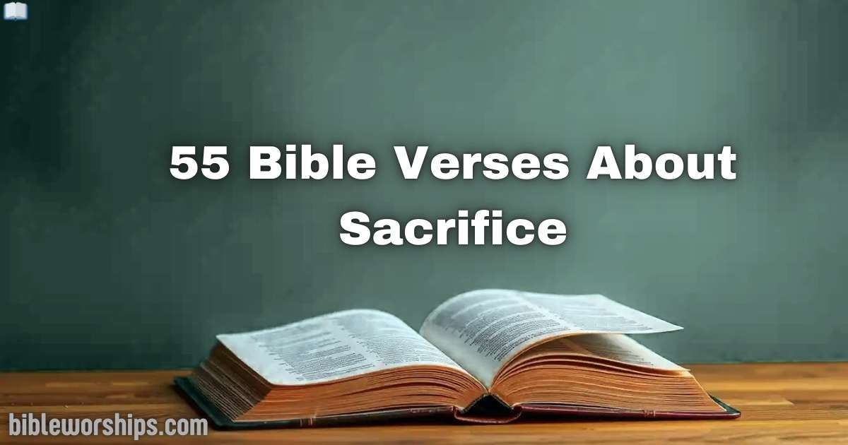55 Bible Verses About Sacrifice
